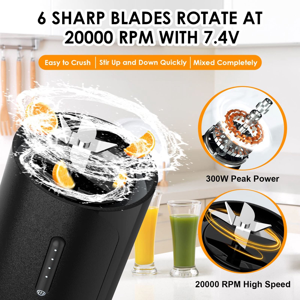 Portable Blender - Blender - Mini Blender - On-the-Go Blender - Mini Juicer - Flavour Fushion Cooking Shop