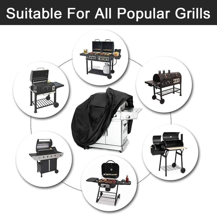 Waterproof Grill Cover 210D Oxford with UV Protection, 145x61x117 cm - Flavour Fushion Cooking Shop