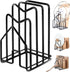 Metal Cutting Board Holder Dish Rack, 12.5x14.5x21.5 cm, Black - Flavour Fushion Cooking Shop
