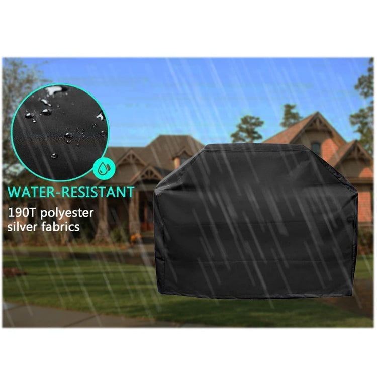 Waterproof BBQ Cover Oxford UV Protection, 145 x 61 x 117cm, for Garden Barbecue - Flavour Fushion Cooking Shop