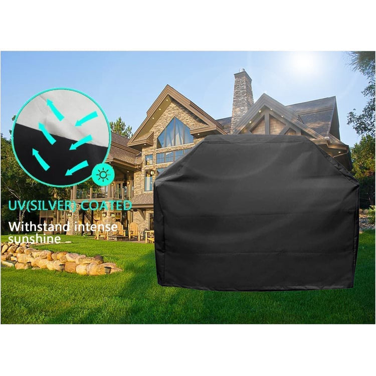 Waterproof BBQ Cover Oxford UV Protection, 145 x 61 x 117cm, for Garden Barbecue - Flavour Fushion Cooking Shop