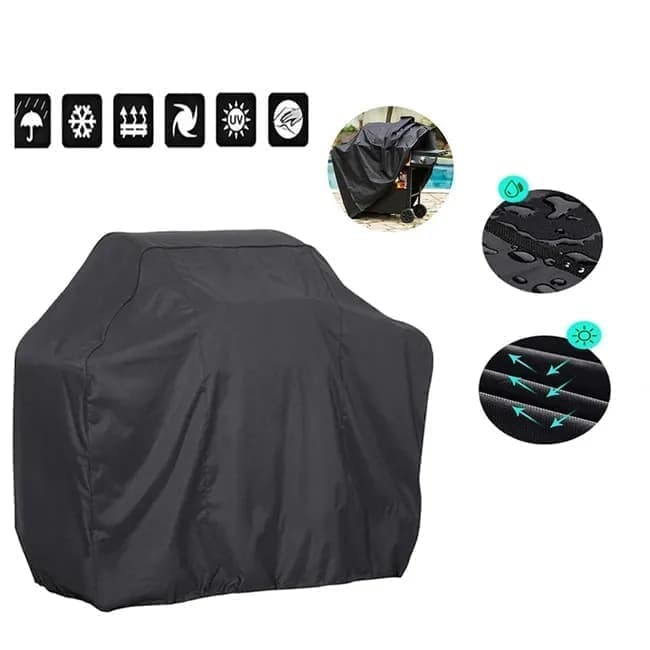 Waterproof BBQ Cover Oxford UV Protection, 145 x 61 x 117cm, for Garden Barbecue - Flavour Fushion Cooking Shop