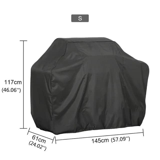 Waterproof BBQ Cover Oxford UV Protection, 145 x 61 x 117cm, for Garden Barbecue - Flavour Fushion Cooking Shop