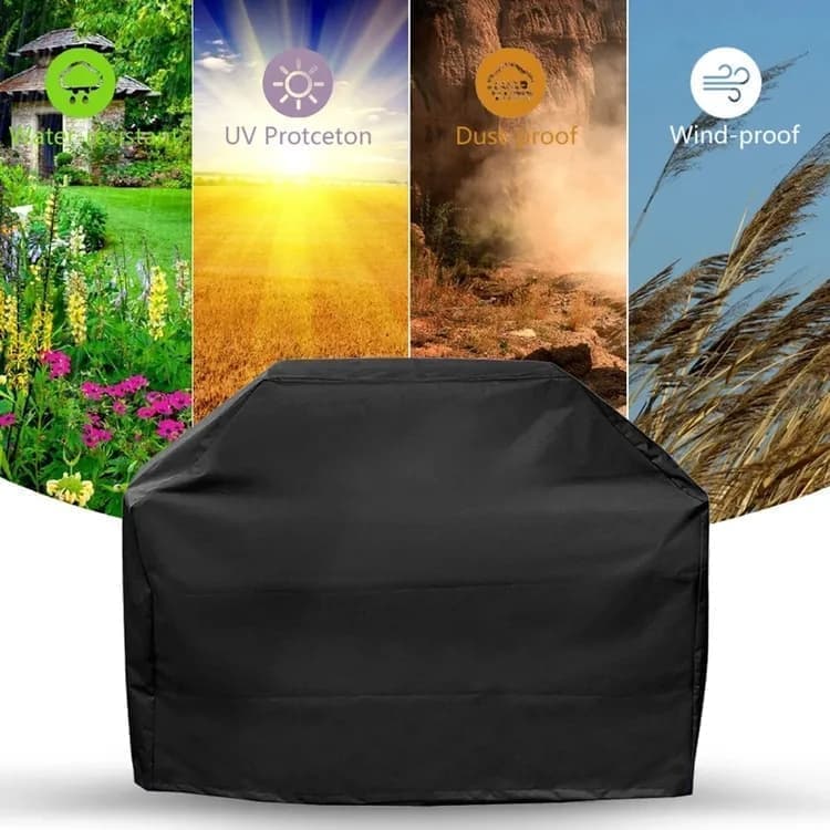 Waterproof BBQ Cover Oxford UV Protection, 145 x 61 x 117cm, for Garden Barbecue - Flavour Fushion Cooking Shop