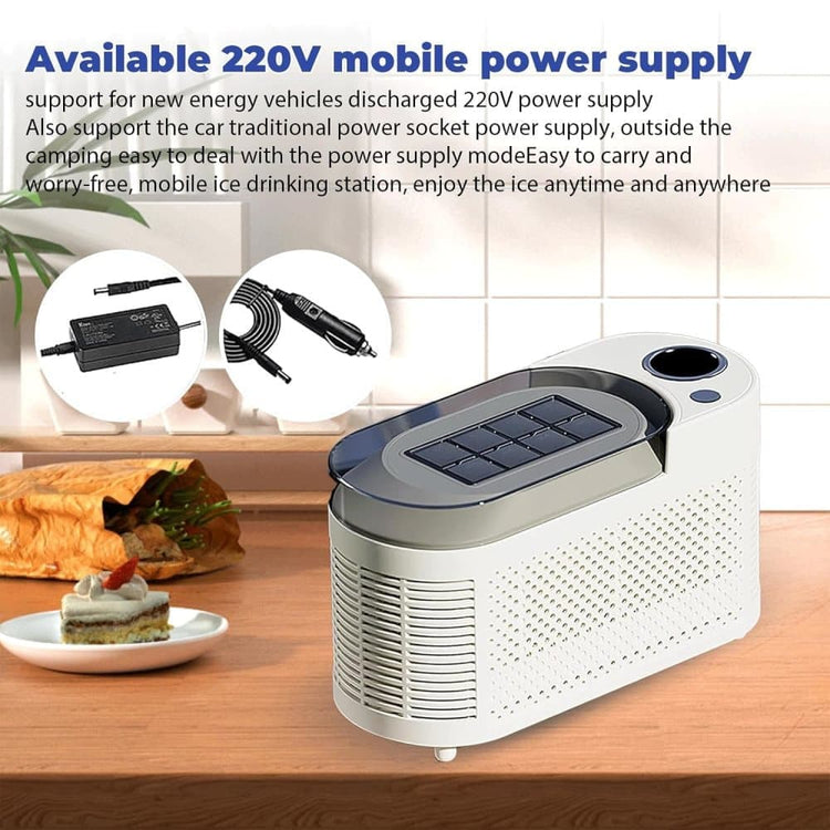 Portable Ice Machine Fast Ice Production in 10-15 Minutes Energy-Efficient - Flavour Fushion Cooking Shop