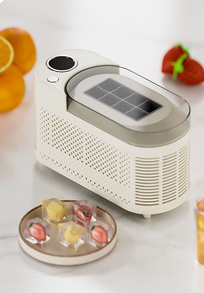 Portable Ice Machine Fast Ice Production in 10-15 Minutes Energy-Efficient - Flavour Fushion Cooking Shop