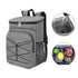Insulated Backpack Cooler Bag Large Capacity Waterproof for Picnic Camping Lunch Grill, Gray - Flavour Fushion Cooking Shop