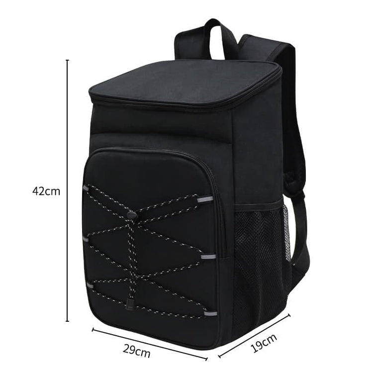 40L Insulated Backpack Cooler Bag Waterproof for Picnic Camping Travel Lunch Grill, Black - Flavour Fushion Cooking Shop
