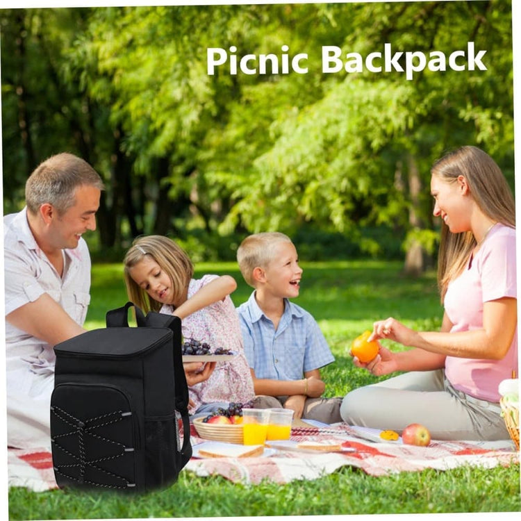 40L Insulated Backpack Cooler Bag Waterproof for Picnic Camping Travel Lunch Grill, Black - Flavour Fushion Cooking Shop