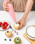 40-Piece Cake Decorating Piping Set with Icing Nozzles & Piping Bags