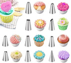 40-Piece Cake Decorating Piping Set with Icing Nozzles & Piping Bags