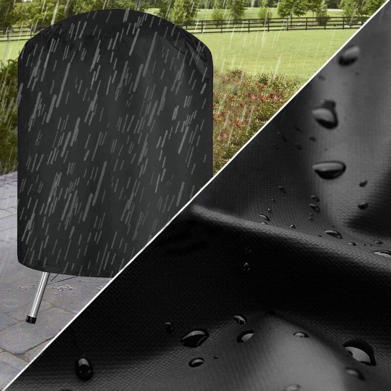 Barbecue Cover for Barbecue and Smoker, Black, 58 x 78 cm - Flavour Fushion Cooking Shop