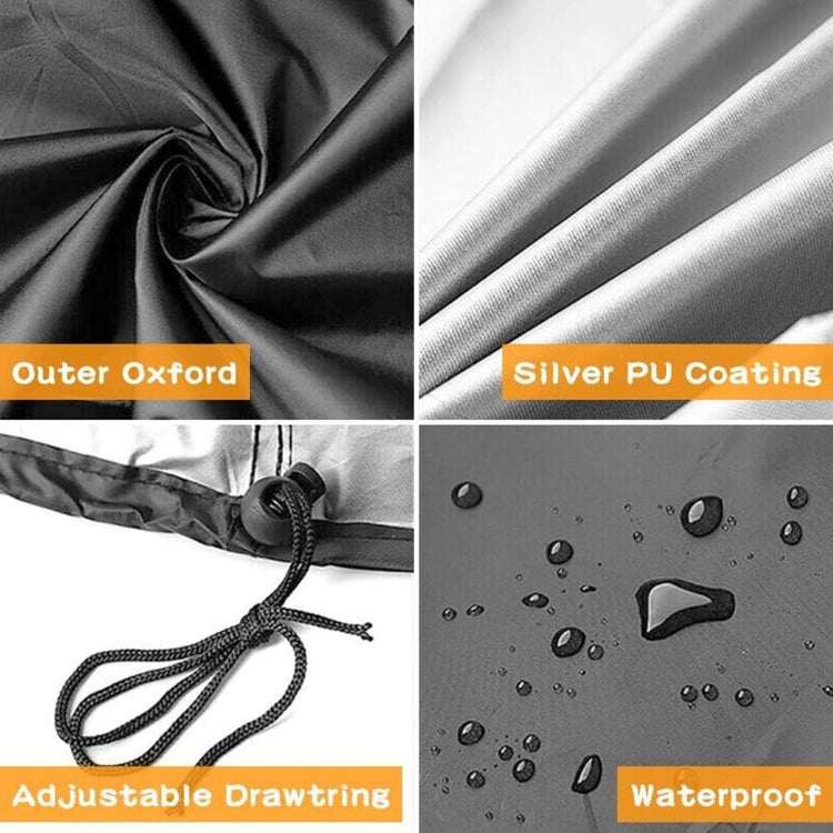 Barbecue Cover for Barbecue and Smoker, Black, 58 x 78 cm - Flavour Fushion Cooking Shop