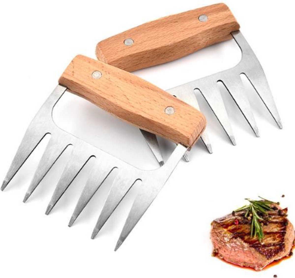 BBQ Meat Claws | Pulled Pork Claws | Pulled Chicken | Meat Claws | Set of 2 - Flavour Fushion Cooking Shop