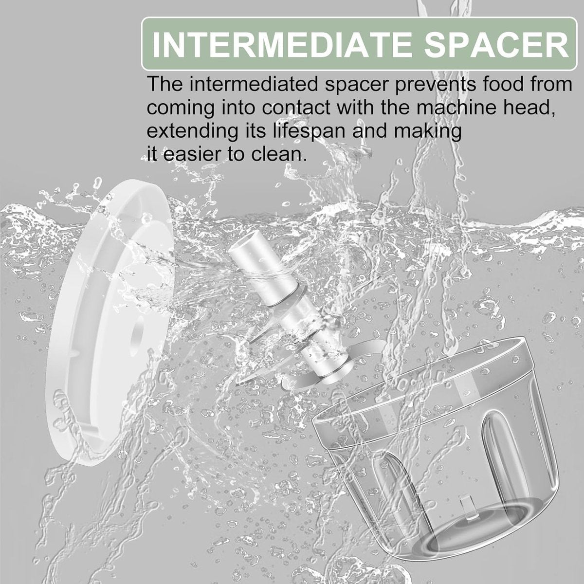 Kitchen Mixer - 400ML Large Capacity - 6 Blades Chopper - USB Rechargeable - Kitchen Must-Have for Home Use - Flavour Fushion Cooking Shop