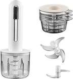 Food Processor - Cordless and USB-C Rechargeable - 4 Cups for Portion Control -