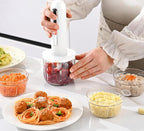 Food Processor - Cordless and USB-C Rechargeable - 4 Cups for Portion Control -
