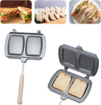 Reversible Double-Sided Sandwich & Frying Pan – Grey