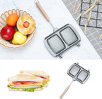 Reversible Double-Sided Sandwich & Frying Pan – Grey