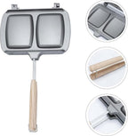 Reversible Double-Sided Sandwich & Frying Pan – Grey