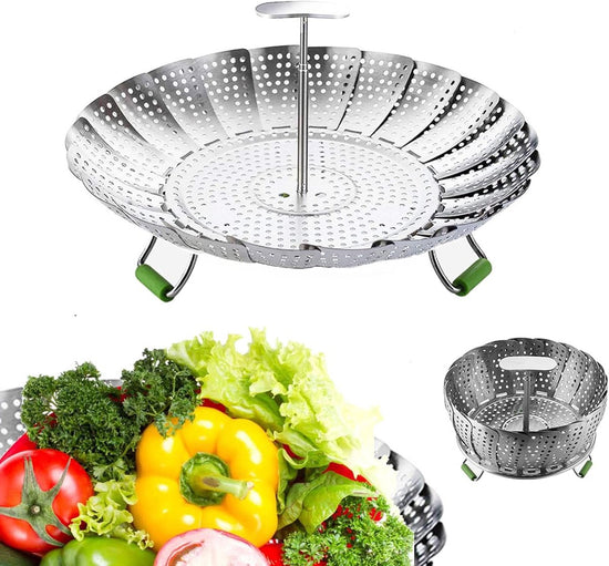 Stainless Steel Steaming Rack - Steamer Basket Pan - Steamer Basket - Flavour Fushion Cooking Shop