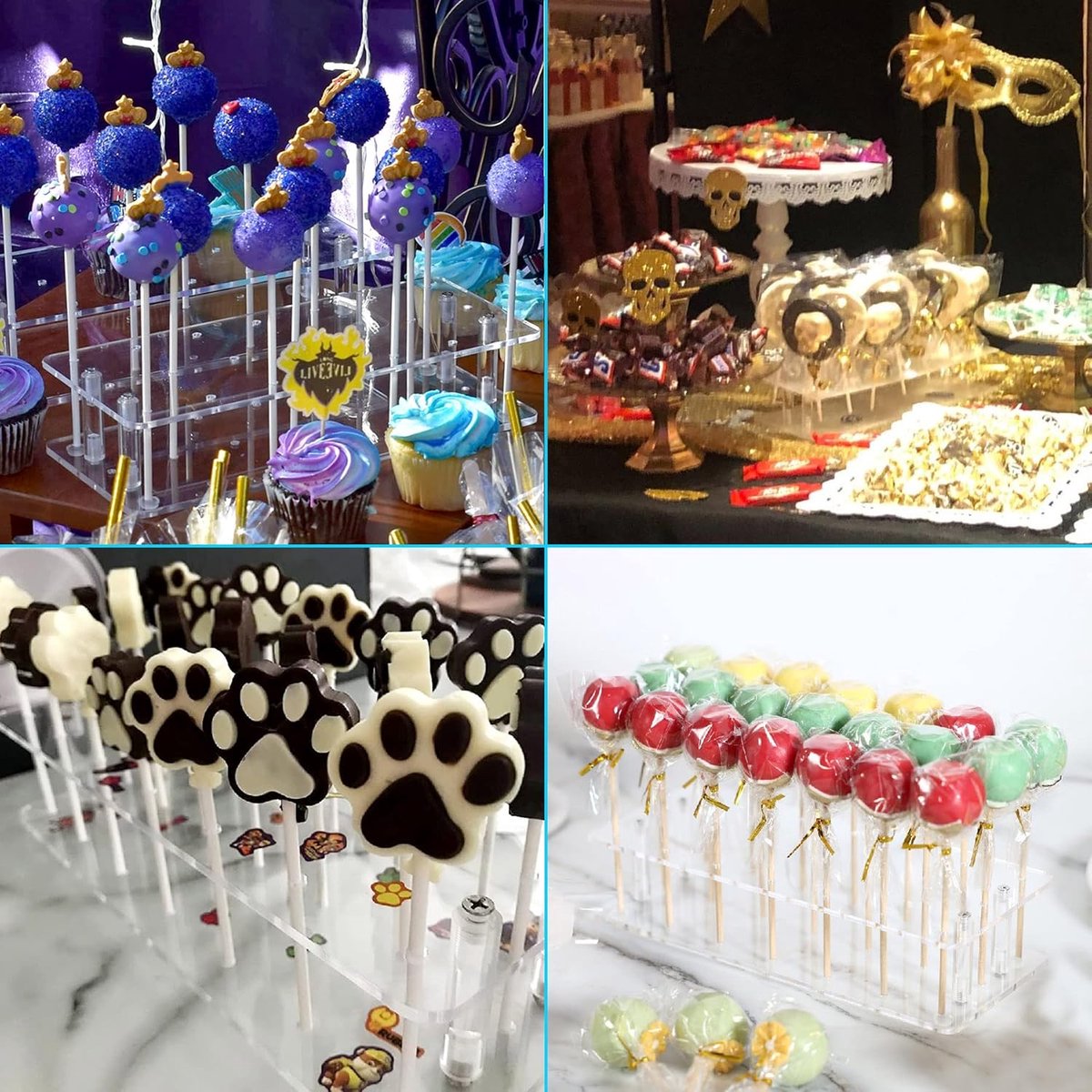 Cake Pop Holder & Lollipop Display Stand – 21 Holes Acrylic