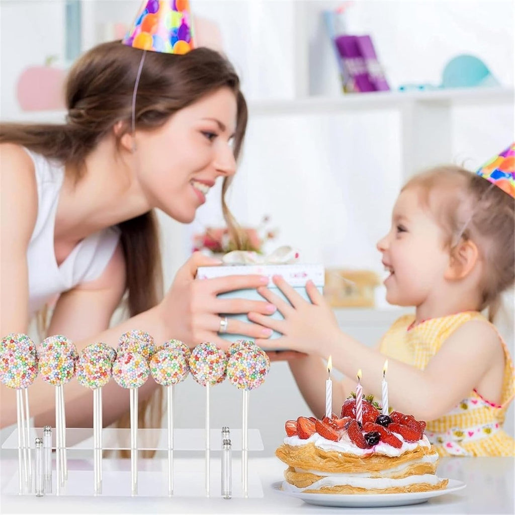 Cake Pop Holder & Lollipop Display Stand – 21 Holes Acrylic