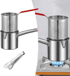 Small Deep Fryer - Deep Fryer - 1.2l - With Kitchen Clip - Oil Saving  (Without Lid)