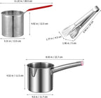 Small Deep Fryer - Deep Fryer - 1.2l - With Kitchen Clip - Oil Saving  (Without Lid)