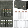 Camping Spice Kit - Portable Spice Bag with 9 Mini Spice Jars - Camping Set Travel Accessories - For Travel, Outdoors, Camping, Barbecue, Picnic - Portable Camping Spice Set