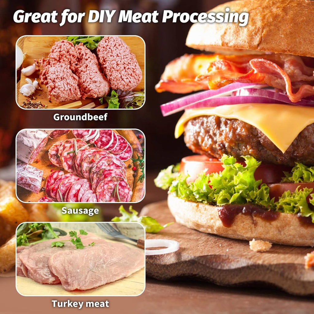 Meat Press - Burger Meat Press - Hamburger Press - Hamburger Press - Hamburger Mold - Kitchen Food Mold - Round Hamburger - Make Your Own Hamburgers - BBQ Accessories - For Delicious Hamburgers, Patties, BBQ, Hamburger Press - Silver - Stainless Steel