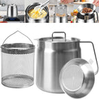 Stainless Steel Deep Fryer - 2 L - Filter Jug - Separates grease residues