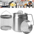 Stainless Steel Deep Fryer - 2 L - Filter Jug - Separates grease residues - Flavour Fushion Cooking Shop
