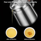 Stainless Steel Deep Fryer - 2 L - Filter Jug - Separates grease residues