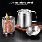 Stainless Steel Deep Fryer - 2 L - Filter Jug - Separates grease residues