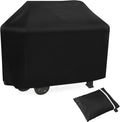 190*71*127 cm - BBQ Cover - Barbecue Covers - Waterproof Barbecue Protective Cover - Waterproof Protective Cover - 210D Robust Outdoor Grill Cover - Windproof - UV-resistant - Tear-resistant - Weatherproof Gas Grill Protector - With Storage Bag - Black