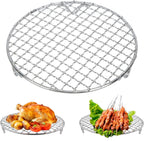 Grill - Grill grate - Grill accessories - Stainless steel grill - Round grill - Silver - 18 cm/7.1"
