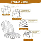 Grill - Grill grate - Grill accessories - Stainless steel grill - Round grill - Silver - 18 cm/7.1"