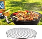 Grill - Grill grate - Grill accessories - Stainless steel grill - Round grill - Silver - 18 cm/7.1"