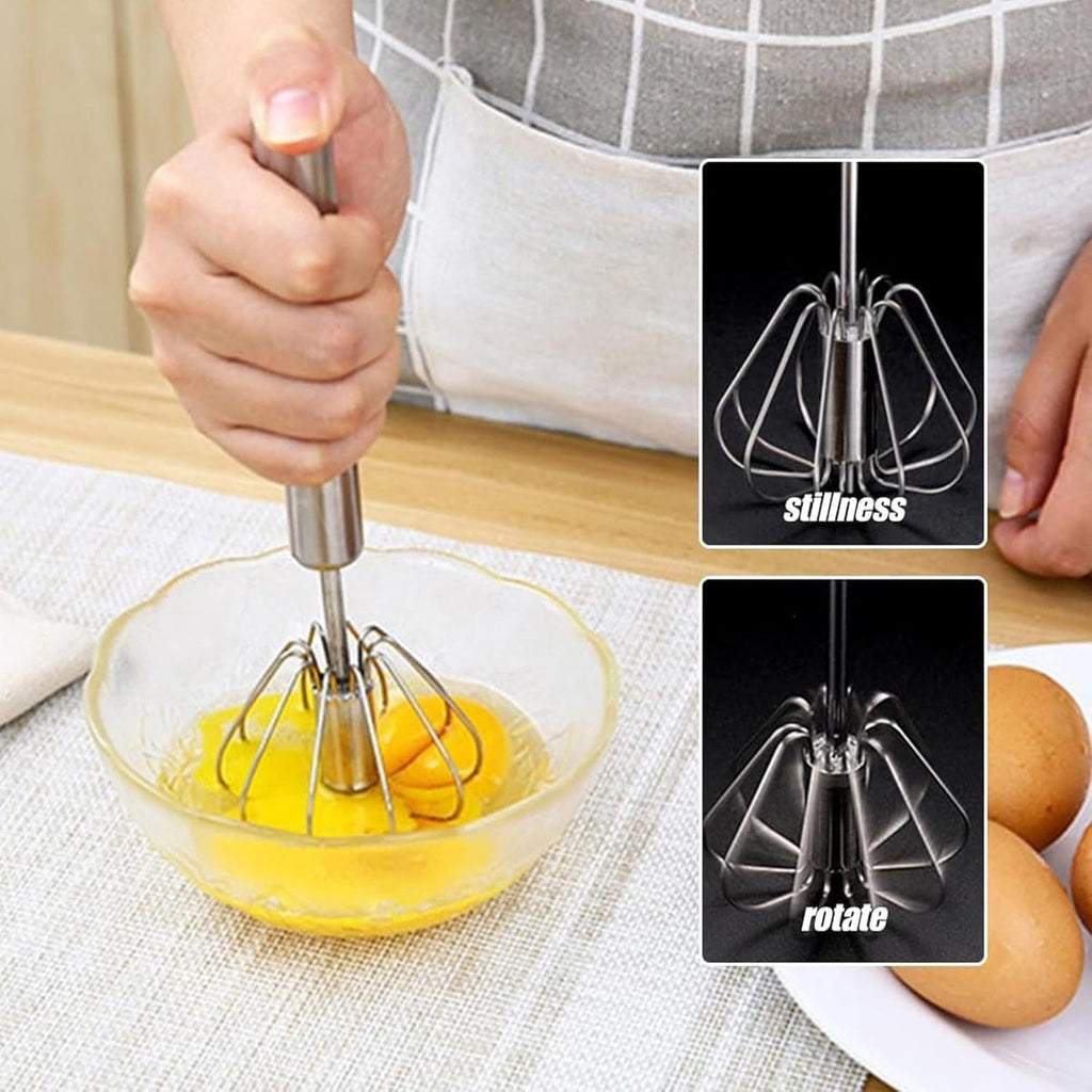 Hand mixer - 12 inch - Semi-automatic beater - Whisk - Beater - Egg whisk - Whipping cream whisk - Kitchen aid - for cooking and baking - Milk frother - Kitchen utensils - for kitchen