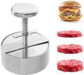 Hamburger Press - Burger Makers - with Scale Markings - 11.5*11.5*14 cm - Burger Press - Adjustable - Stainless Steel Hamburger Patty Maker - Non-Stick Burger Maker - Cookware - for Veggie, Meat, Beef, Pork, Lamb, Cheese, BBQ, Barbecue Grill