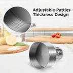 Hamburger Press Burger Maker with Scale Markings
