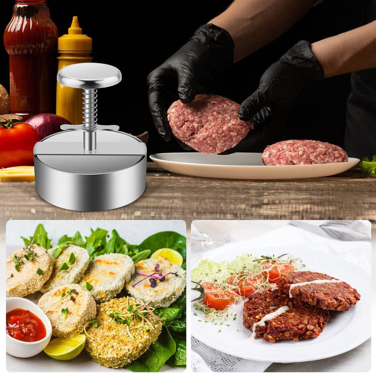 Hamburger Press Burger Maker with Scale Markings - Flavour Fushion Cooking Shop