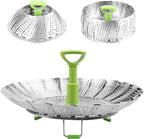 Vegetable steamer - Steamer basket - Stainless steel steamer - Fits all pans