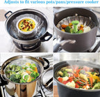 Vegetable steamer - Steamer basket - Stainless steel steamer - Fits all pans