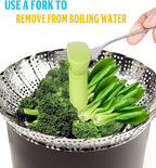 Vegetable steamer - Steamer basket - Stainless steel steamer - Fits all pans