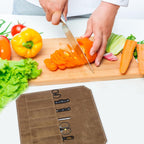 7-Slot Chef Knife Roll Bag – Khaki