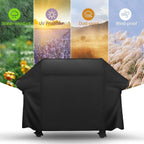 BBQ Cover 420D Oxford Fabric Barbecue Protective Tarpaulin Shockproof(152 x 76 x 121 cm)