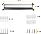 2 pieces - Wall spice rack - hanging - Wall rack - kitchen spice rack  29*6.5*6.5cm