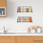 2 pieces - Wall spice rack - hanging - Wall rack - kitchen spice rack  29*6.5*6.5cm